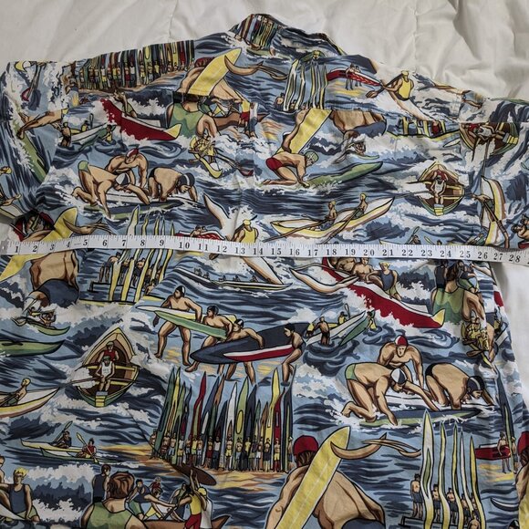 Toes On the Nose Shirt Adult Large Multicolor Surf Button Up Hawaiian Men XL - Picture 4 of 6
